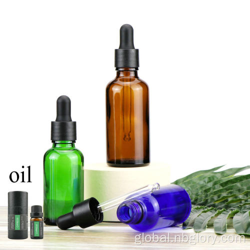 China 5/10/15/20/30/50/100 ml Custom Colorful  Mini Glass Round Dropper Essential Oil Bottle Manufactory